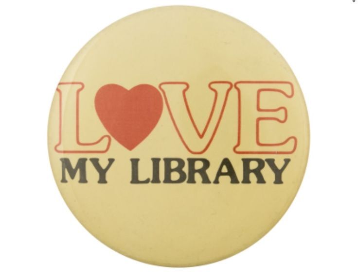Love my library pin